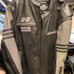 Harley Davidson leather riding gear 2X jacket